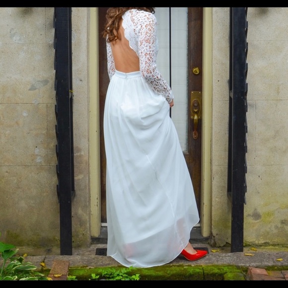 Pre loved lace long sleeve dress - Picture 4 of 5